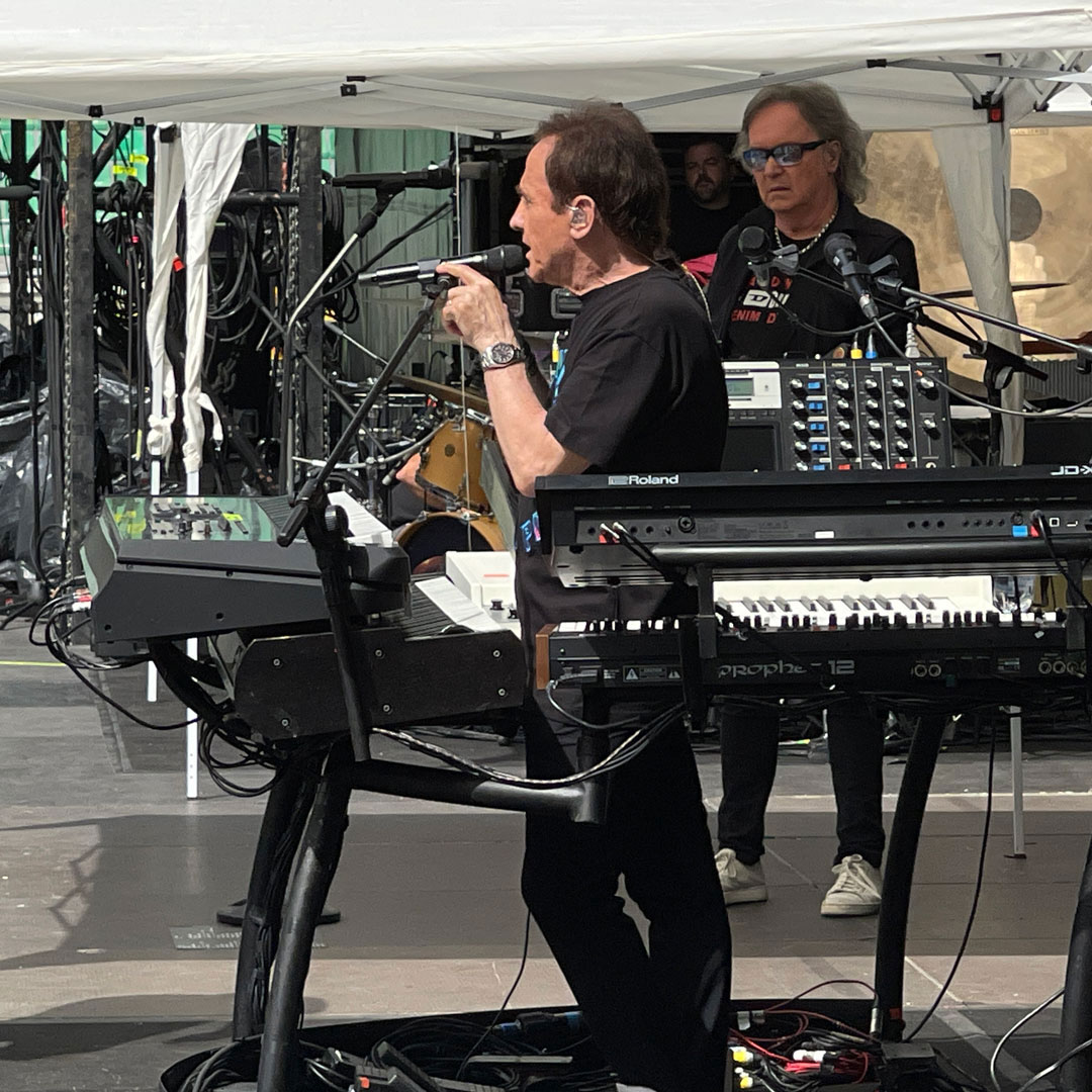 Roby e Red durante il soundcheck pomeridiano