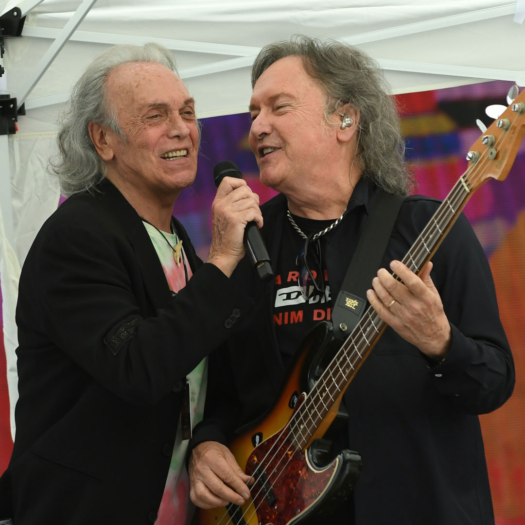 Riccardo e Red durante il soundcheck pomeridiano